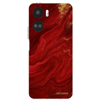 Picasee διαφανής θήκη σιλικόνης Honor 90 Lite 5G - Red