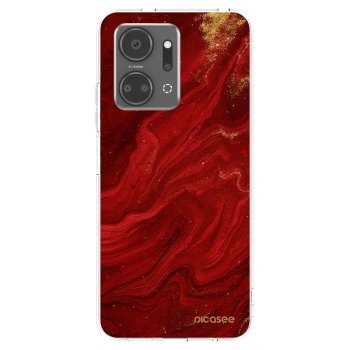 Picasee διαφανής θήκη σιλικόνης Honor X7a - Red