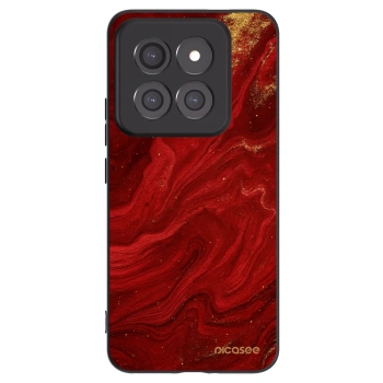 Picasee Μαύρη θήκη σιλικόνης για Xiaomi 14 Pro - Red
