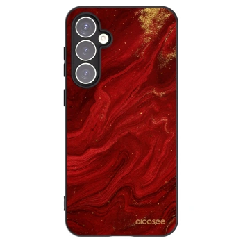 Picasee Μαύρη θήκη σιλικόνης για Samsung Galaxy S23 FE S711B - Red