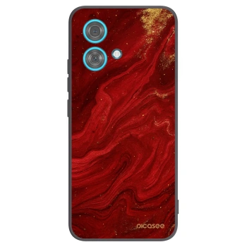 Picasee Μαύρη θήκη σιλικόνης για Motorola Edge 40 Neo - Red