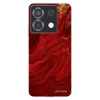 Picasee διαφανής θήκη σιλικόνης Xiaomi Poco X6 - Red