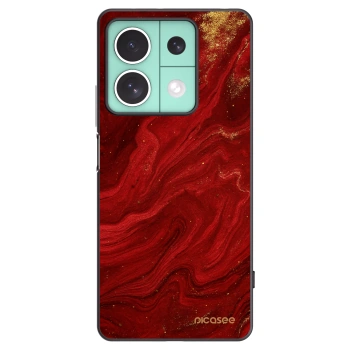 Picasee Μαύρη θήκη σιλικόνης για Xiaomi Redmi Note 13 5G - Red