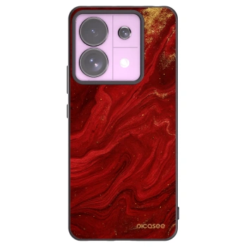 Picasee Μαύρη θήκη σιλικόνης για Xiaomi Redmi Note 13 Pro 5G - Red
