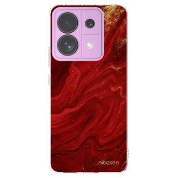 Picasee διαφανής θήκη σιλικόνης Xiaomi Redmi Note 13 Pro 5G - Red