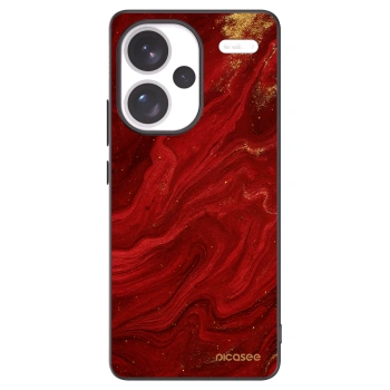 Picasee Μαύρη θήκη σιλικόνης για Xiaomi Redmi Note 13 Pro+ 5G - Red