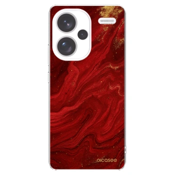 Picasee διαφανής θήκη σιλικόνης Xiaomi Redmi Note 13 Pro+ 5G - Red