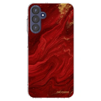 Picasee διαφανής θήκη σιλικόνης Samsung Galaxy A15 A155F 4G - Red