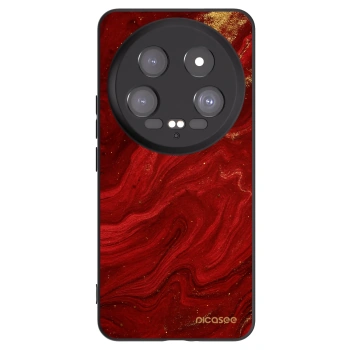 Picasee Μαύρη θήκη σιλικόνης για Xiaomi 14 Ultra - Red