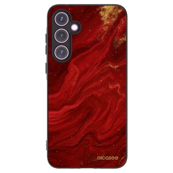 Picasee Μαύρη θήκη σιλικόνης για Samsung Galaxy A35 5G A356B - Red