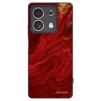 Picasee Μαύρη θήκη σιλικόνης για Xiaomi Redmi Note 13 4G - Red