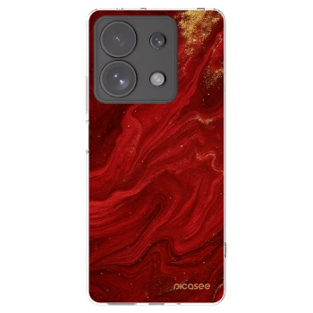 Picasee διαφανής θήκη σιλικόνης Xiaomi Redmi Note 13 Pro 4G - Red
