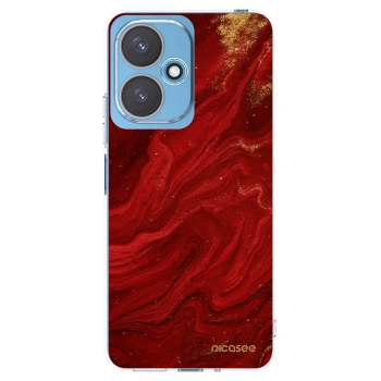 Picasee διαφανής θήκη σιλικόνης Xiaomi Redmi 13C 5G - Red