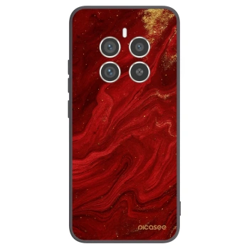 Picasee Μαύρη θήκη σιλικόνης για Realme 12 Pro 5G - Red