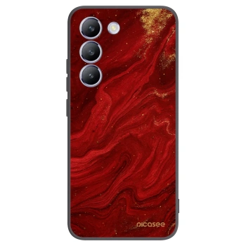 Picasee Μαύρη θήκη σιλικόνης για Vivo V40 SE 5G - Red