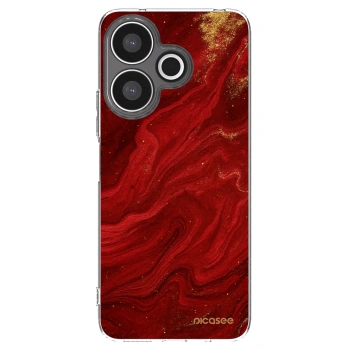 Picasee διαφανής θήκη σιλικόνης Xiaomi Redmi 13 4G - Red