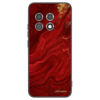 Picasee Μαύρη θήκη σιλικόνης για OnePlus 11 5G - Red