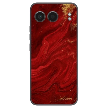Picasee Μαύρη θήκη σιλικόνης για OnePlus Nord 4 - Red