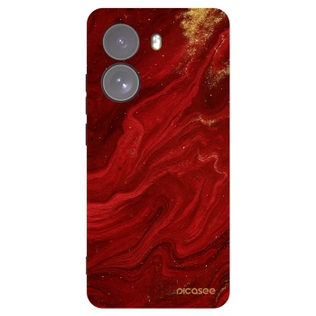 Picasee Μαύρη θήκη σιλικόνης για Xiaomi Poco X7 - Red