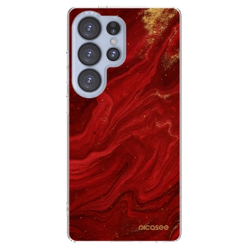 Picasee διαφανής θήκη σιλικόνης Samsung Galaxy S25 Ultra 5G - Red