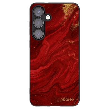 Picasee Μαύρη θήκη σιλικόνης για Samsung Galaxy S25+ 5G - Red