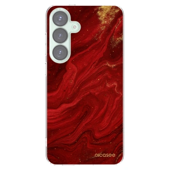 Picasee διαφανής θήκη σιλικόνης Samsung Galaxy S25+ 5G - Red