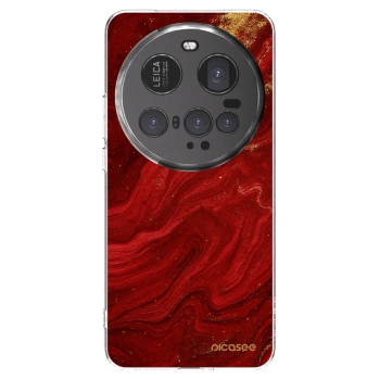 Picasee διαφανής θήκη σιλικόνης Xiaomi 15 Ultra - Red