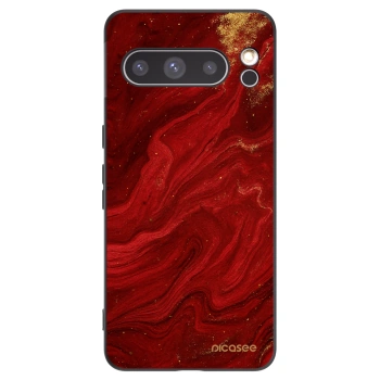 Picasee Μαύρη θήκη σιλικόνης για Google Pixel 8 Pro - Red