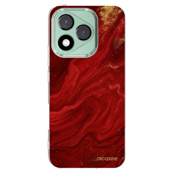 Picasee διαφανής θήκη σιλικόνης Honor 400 Lite 5G - Red