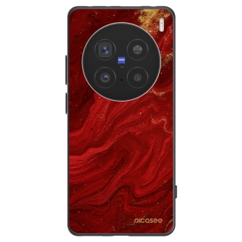 Picasee Μαύρη θήκη σιλικόνης για Vivo X200 Pro - Red