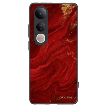 Picasee Μαύρη θήκη σιλικόνης για Vivo V50 Lite 5G - Red
