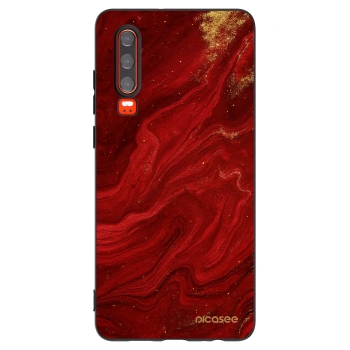 Picasee Μαύρη θήκη σιλικόνης για Huawei P30 - Red