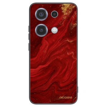 Picasee Μαύρη θήκη σιλικόνης για Xiaomi Redmi Note 14S - Red