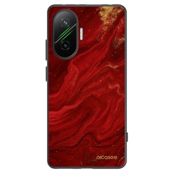 Picasee Μαύρη θήκη σιλικόνης για Xiaomi Poco F7 5G - Red