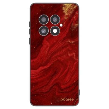 Picasee Μαύρη θήκη σιλικόνης για OnePlus 13 5G - Red