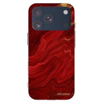 Picasee διαφανής θήκη σιλικόνης Apple iPhone 17 Pro - Red