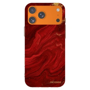 Picasee διαφανής θήκη σιλικόνης Apple iPhone 17 Pro Max - Red