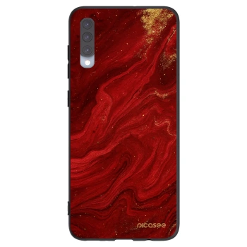 Picasee Μαύρη θήκη σιλικόνης για Samsung Galaxy A70 A705F - Red