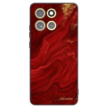 Picasee Μαύρη θήκη σιλικόνης για Motorola Moto G86 Power 5G - Red