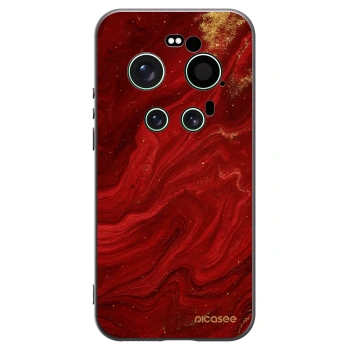 Picasee Μαύρη θήκη σιλικόνης για Xiaomi 17 Ultra - Red