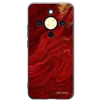 Picasee Μαύρη θήκη σιλικόνης για Honor Magic8 Lite 5G - Red