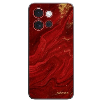 Picasee Μαύρη θήκη σιλικόνης για Motorola Edge 60 Neo 5G - Red