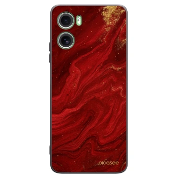 Picasee Μαύρη θήκη σιλικόνης για Motorola Moto G06 - Red