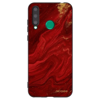 Picasee Μαύρη θήκη σιλικόνης για Honor 20 Lite - Red