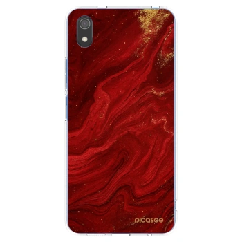 Picasee διαφανής θήκη σιλικόνης Xiaomi Redmi 7A - Red