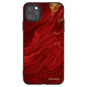 Picasee Μαύρη θήκη σιλικόνης για Apple iPhone 11 Pro Max - Red