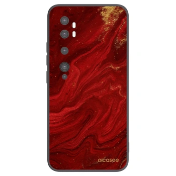Picasee Μαύρη θήκη σιλικόνης για Xiaomi Mi Note 10 (Pro) - Red