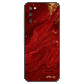 Picasee Μαύρη θήκη σιλικόνης για Samsung Galaxy S20 G980F - Red