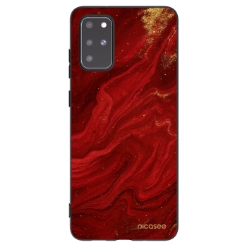 Picasee Μαύρη θήκη σιλικόνης για Samsung Galaxy S20+ G985F - Red