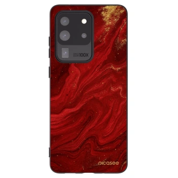 Picasee Μαύρη θήκη σιλικόνης για Samsung Galaxy S20 Ultra 5G G988F - Red